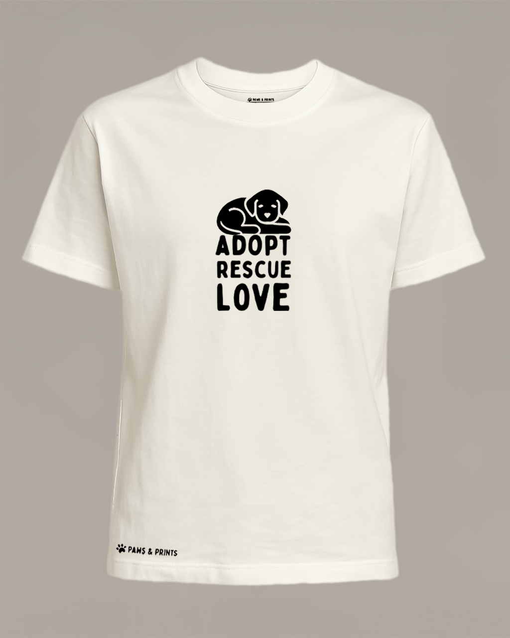 Camiseta Mujer | Adopt Rescue Love | Regular Fit