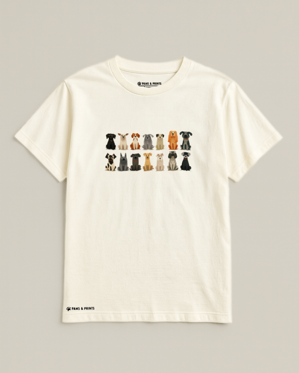 Camiseta Mujer | Fila de Perros | Regular Fit