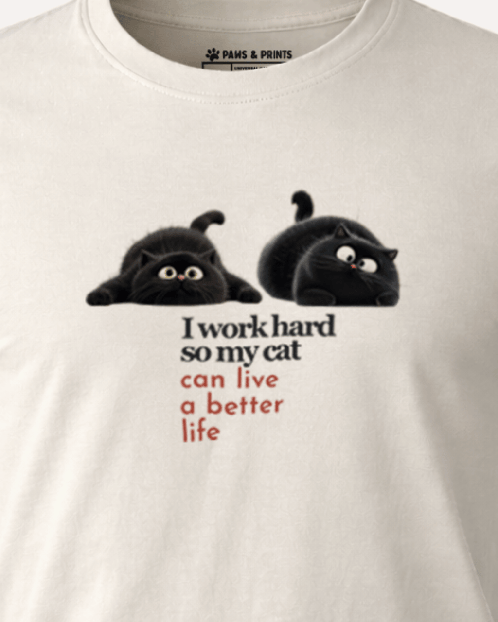 Camiseta Hombre | Lazy Boss Cats | Slim Fit