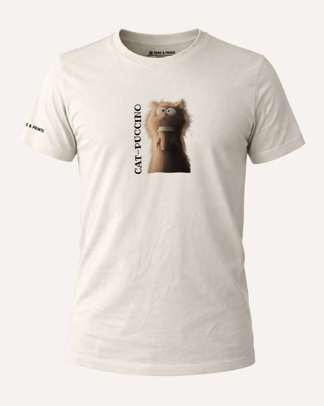 Camiseta Hombre | Creamy Cattitude | Slim Fit