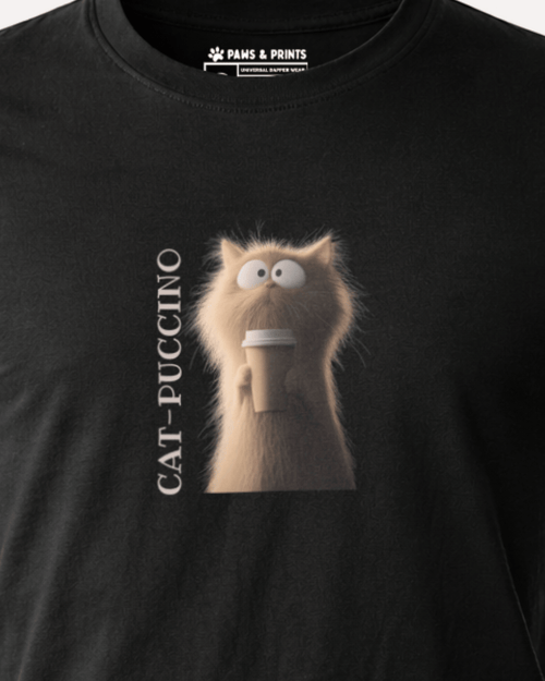 Camiseta Hombre | Creamy Cattitude | Slim Fit
