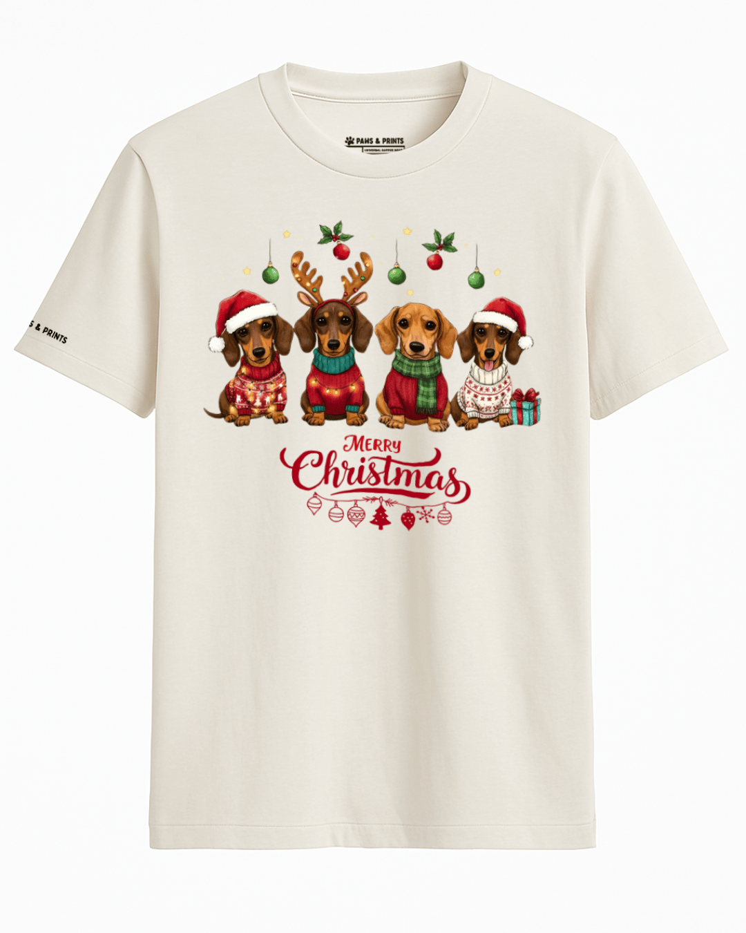 Camiseta Hombre | Manada Navideña | Slim Fit