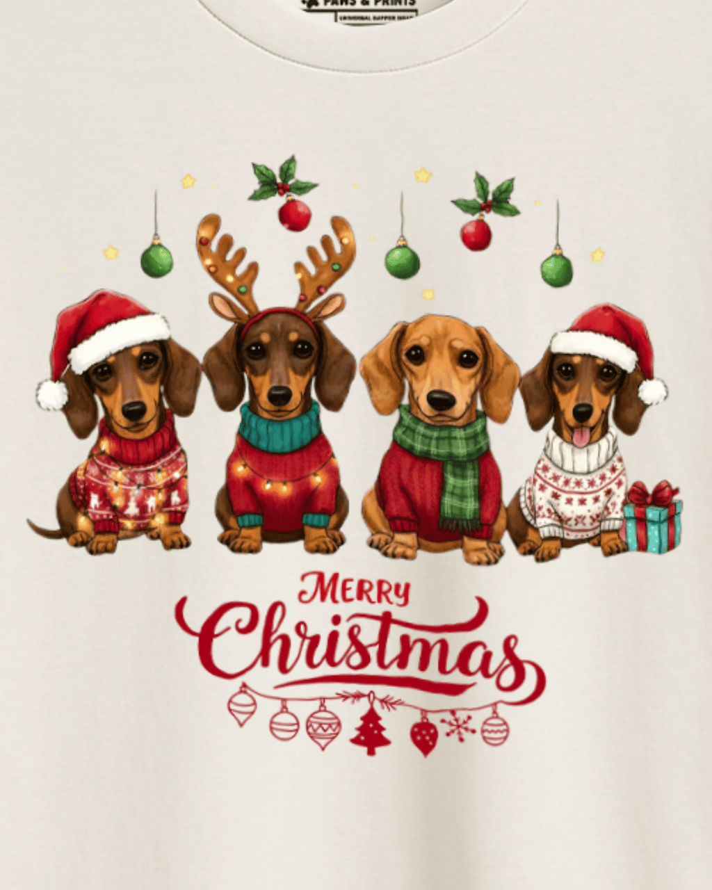 Camiseta Hombre | Manada Navideña | Slim Fit