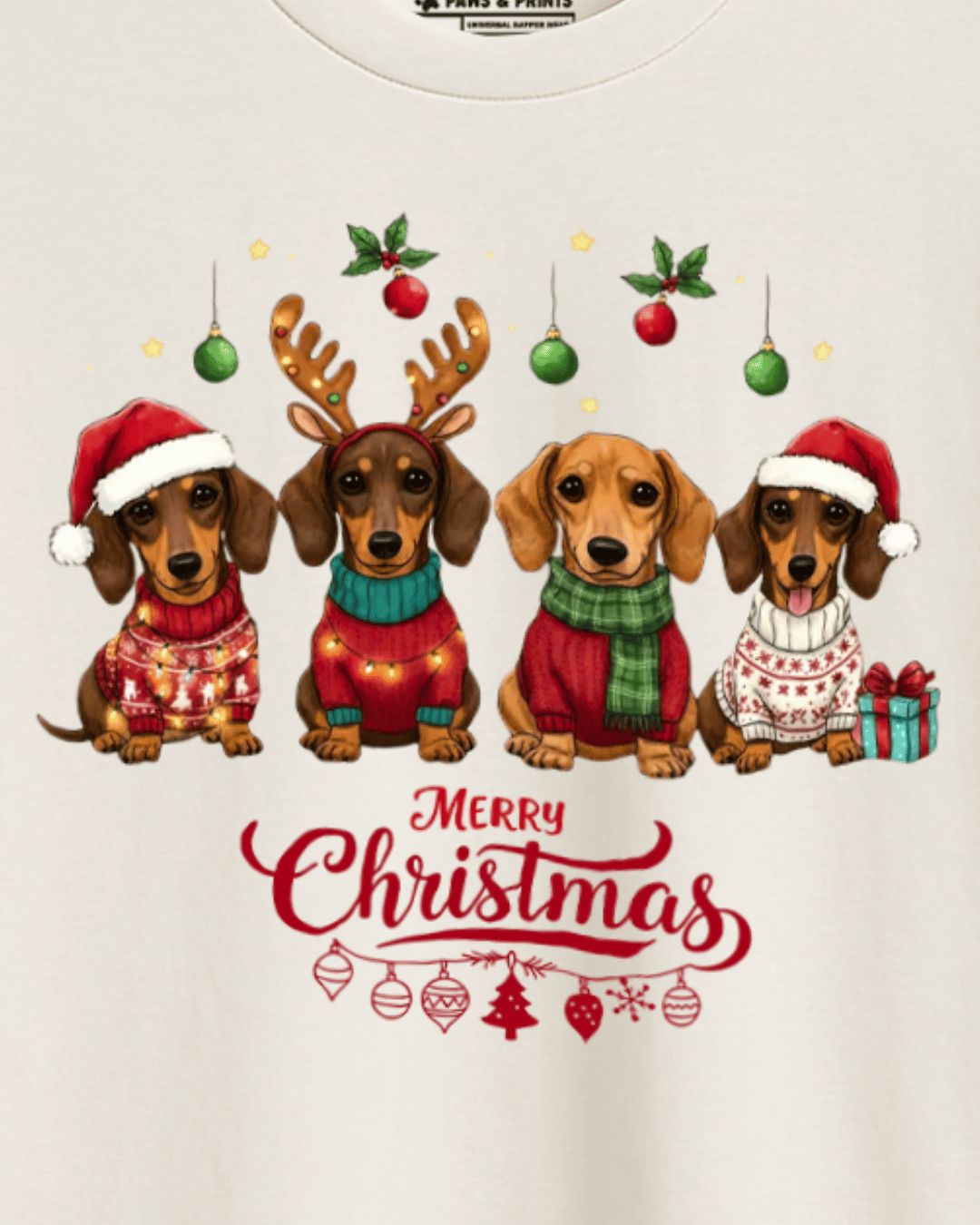 Camiseta Hombre | Manada Navideña | Slim Fit