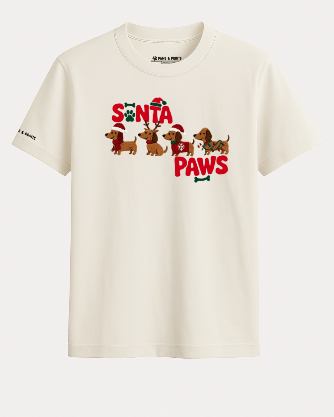 Camiseta Hombre | Santa Paws Holiday | Slim Fit