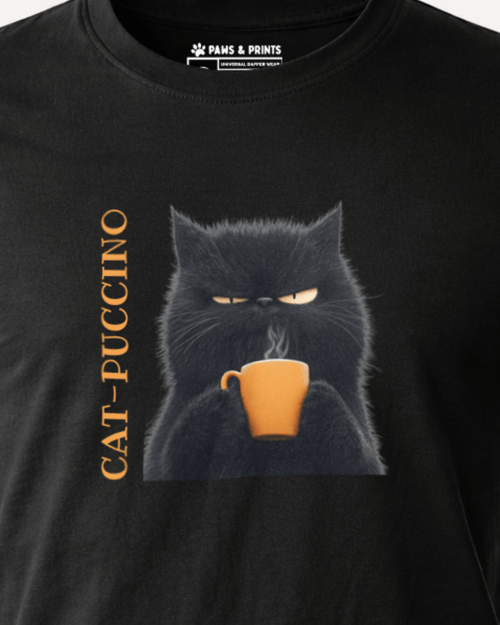 Camiseta Hombre | Catpuccino Mood | Slim Fit