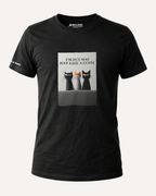Camiseta Hombre | Coffee First Cat | Slim Fit