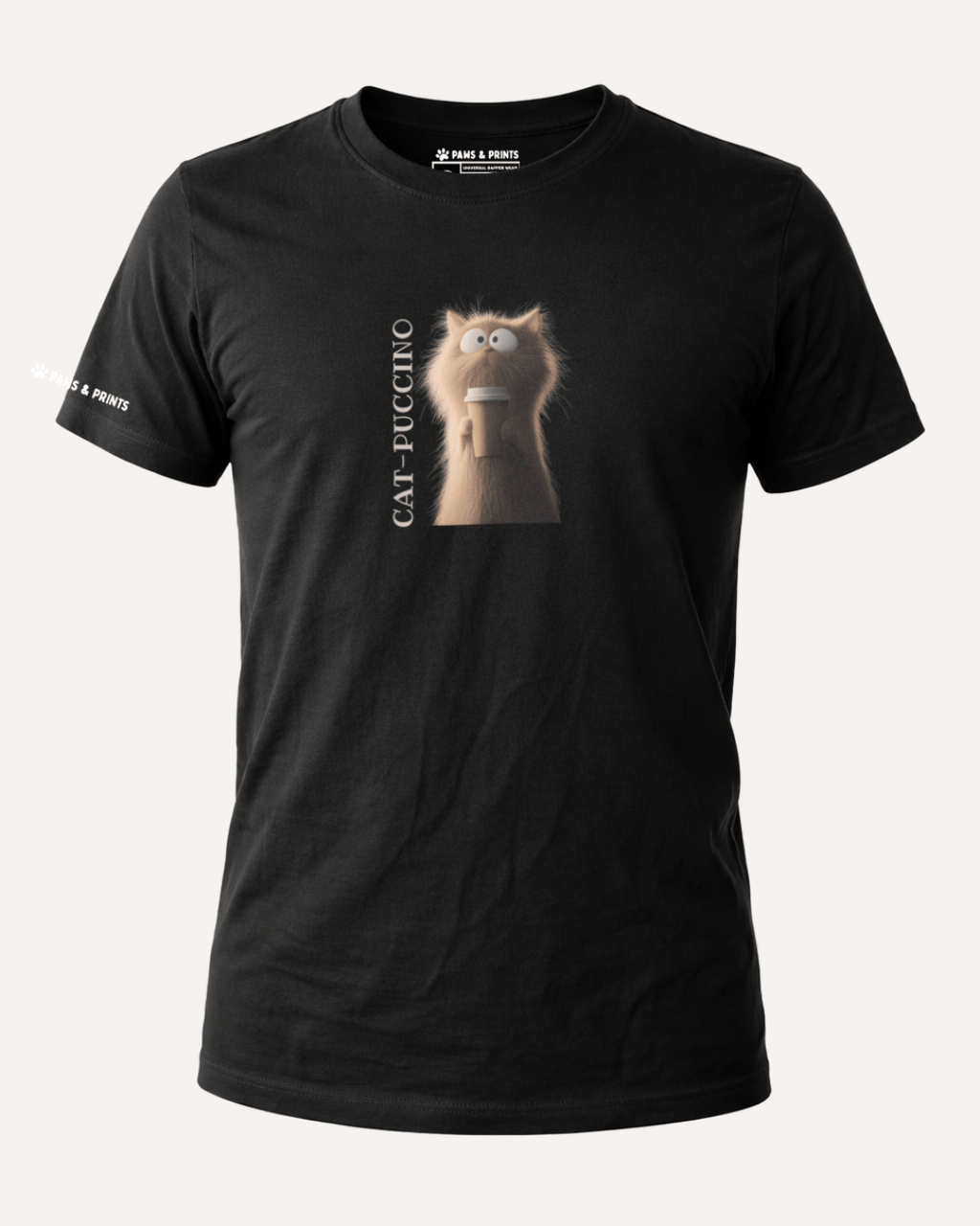 Camiseta Hombre | Creamy Cattitude | Slim Fit