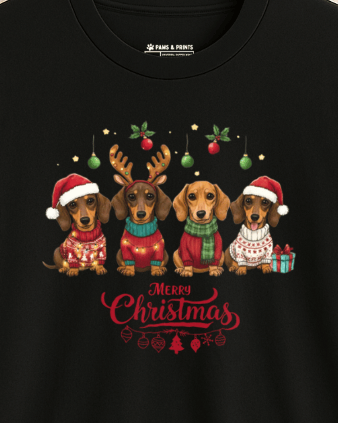 Camiseta Hombre | Manada Navideña | Slim Fit