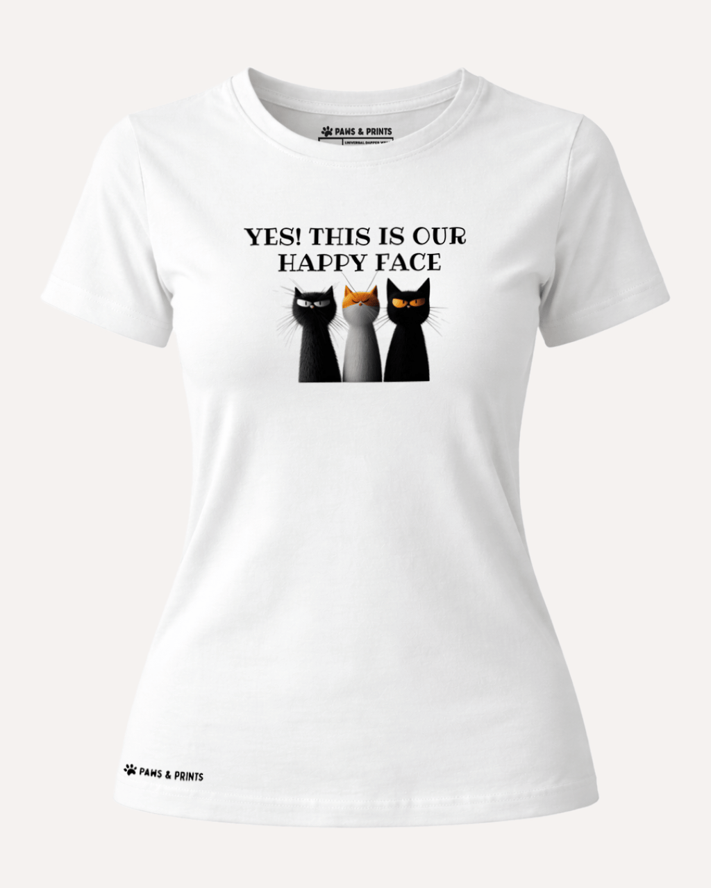 Camiseta Mujer | Happy Face Club | Slim Fit