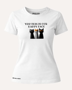Camiseta Mujer | Happy Face Club | Slim Fit