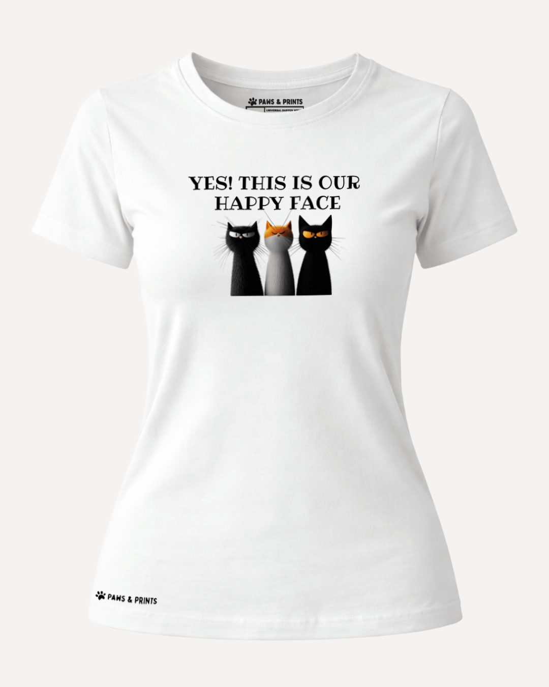 Camiseta Mujer | Happy Face Club | Slim Fit