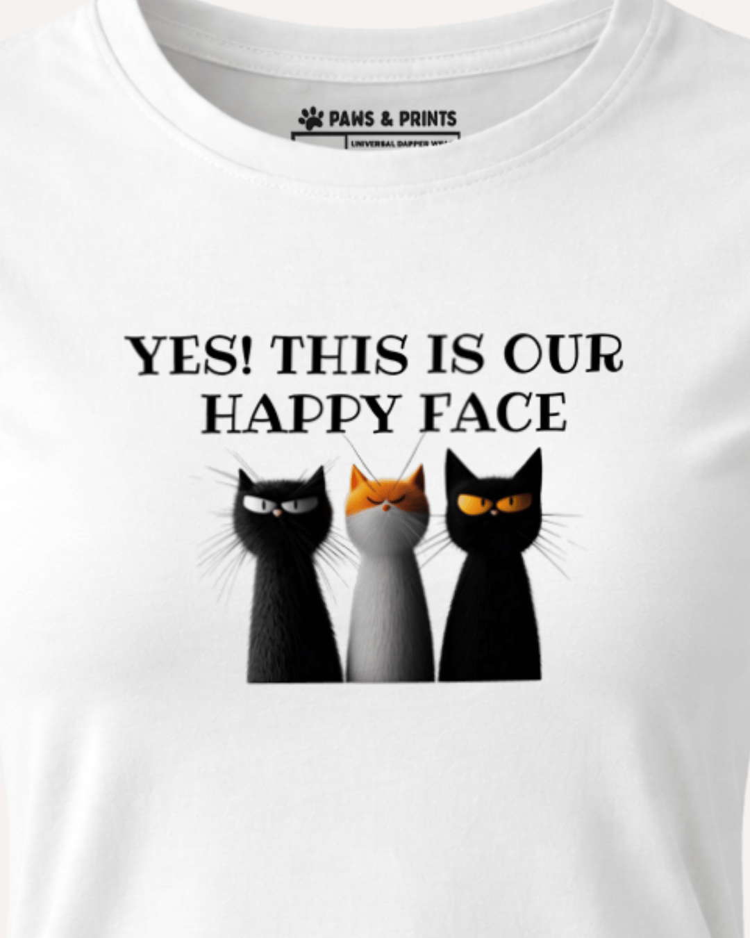 Camiseta Mujer | Happy Face Club | Slim Fit