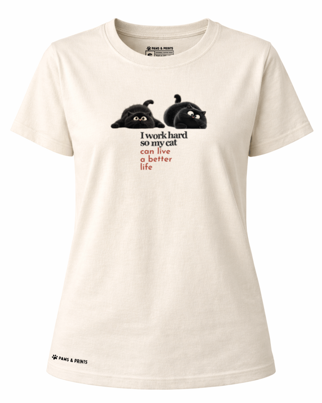 Camiseta Mujer | Lazy Boss Cats | Regular Fit
