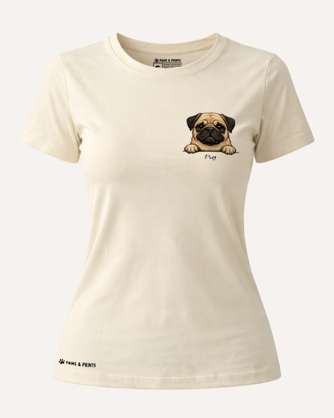 Camiseta Mujer | Pug | Slim Fit