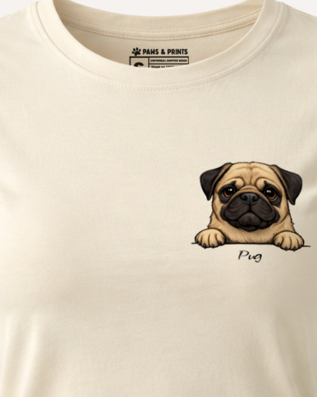 Camiseta Mujer | Pug | Slim Fit