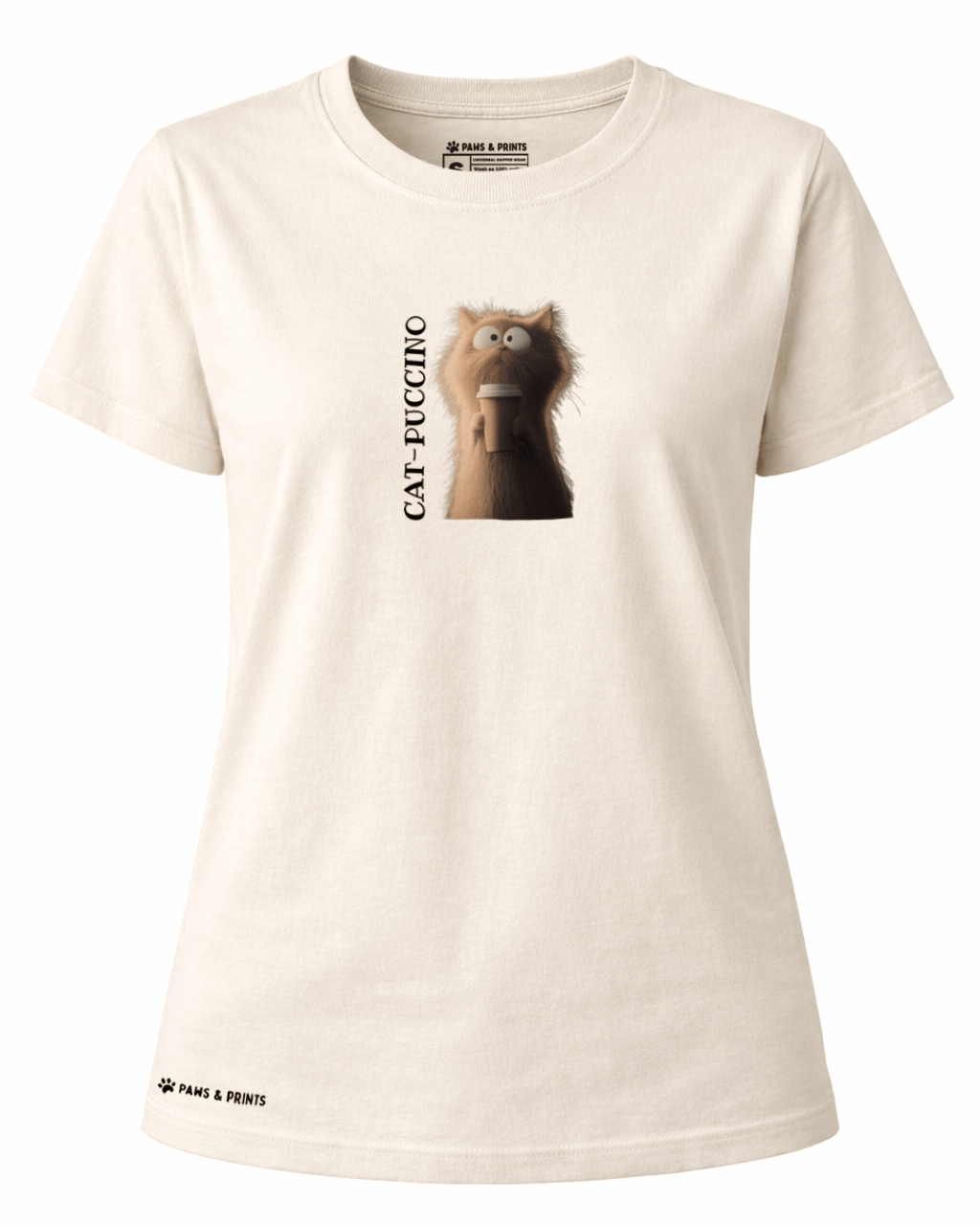 Camiseta Mujer | Creamy Cattitude | Regular Fit