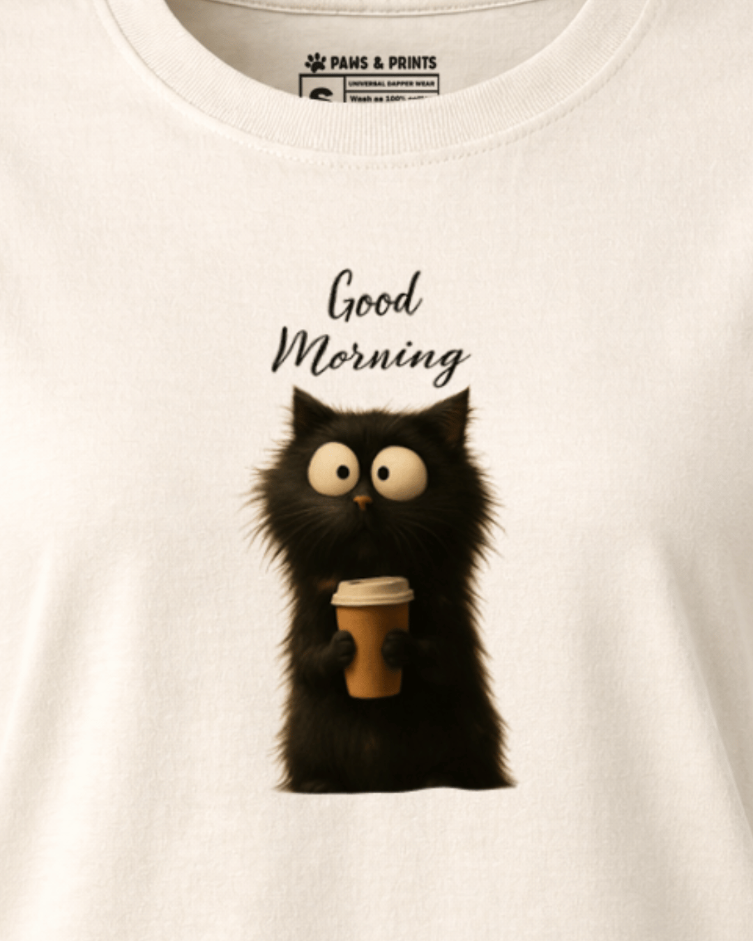 Camiseta Mujer | Morning Cattitude | Regular Fit