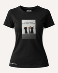 Camiseta Mujer | Coffee First Cat | Slim Fit