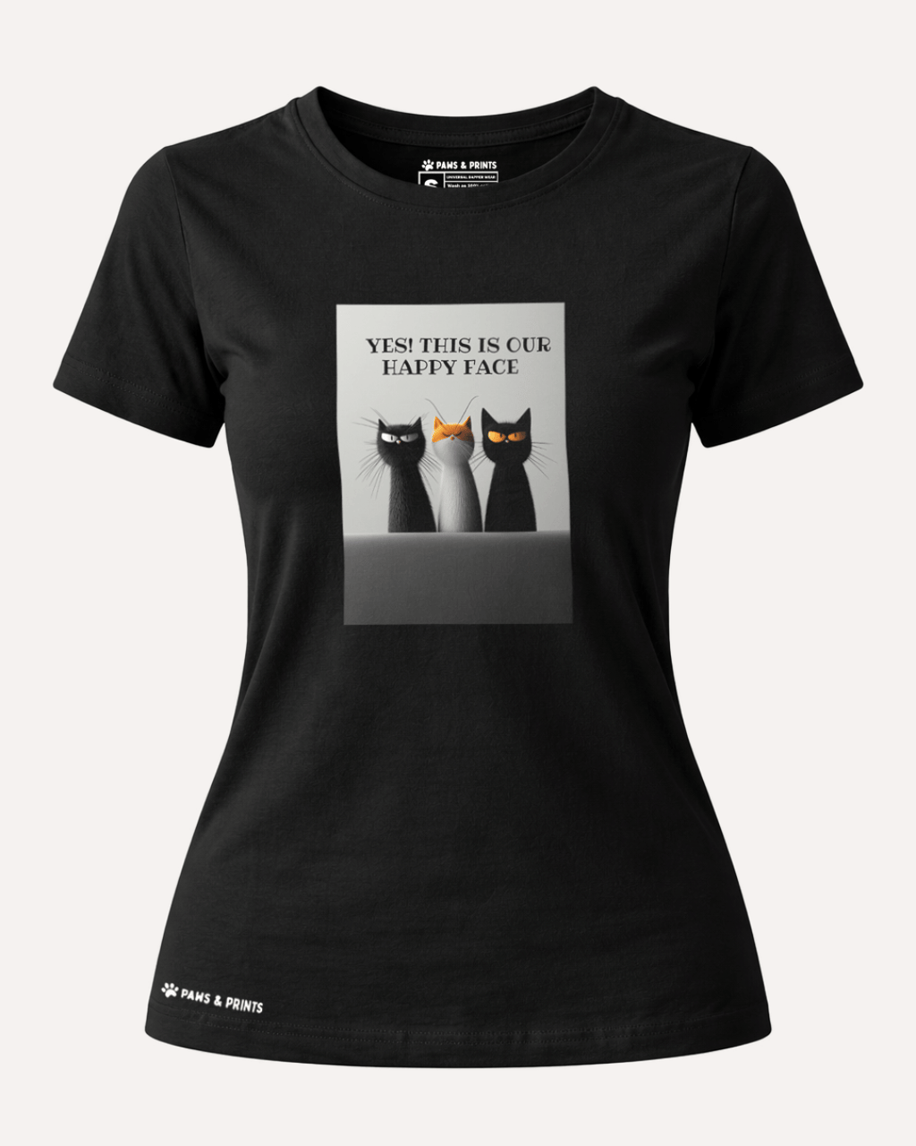 Camiseta Mujer | Happy Face Club | Slim Fit