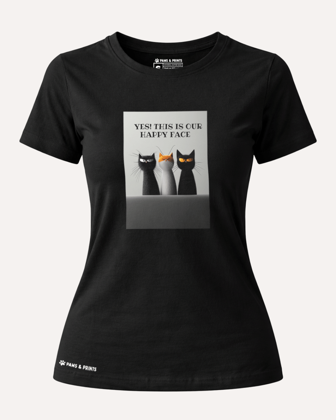 Camiseta Mujer | Happy Face Club | Slim Fit