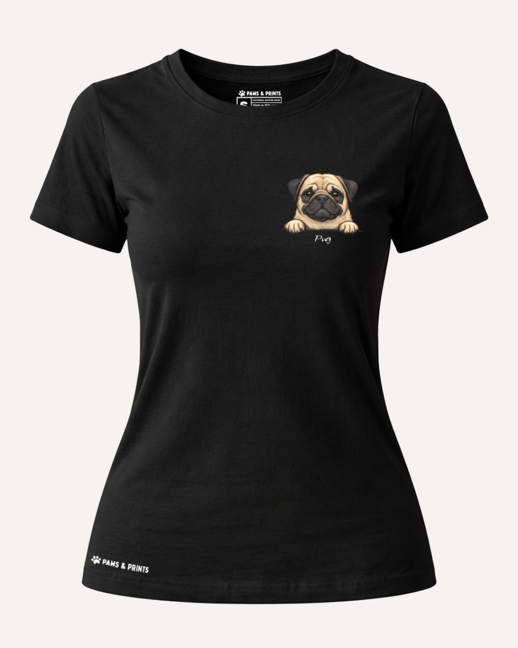 Camiseta Mujer | Pug | Slim Fit