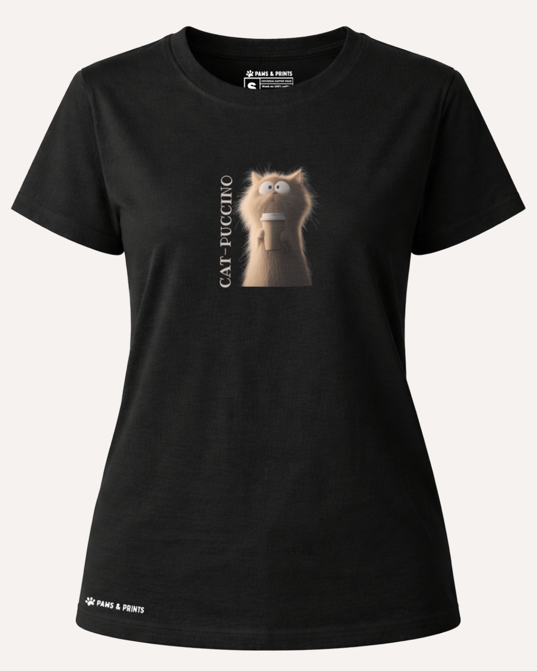 Camiseta Mujer | Creamy Cattitude | Regular Fit