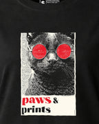Camiseta Mujer | Red Gaze Cat | Regular Fit