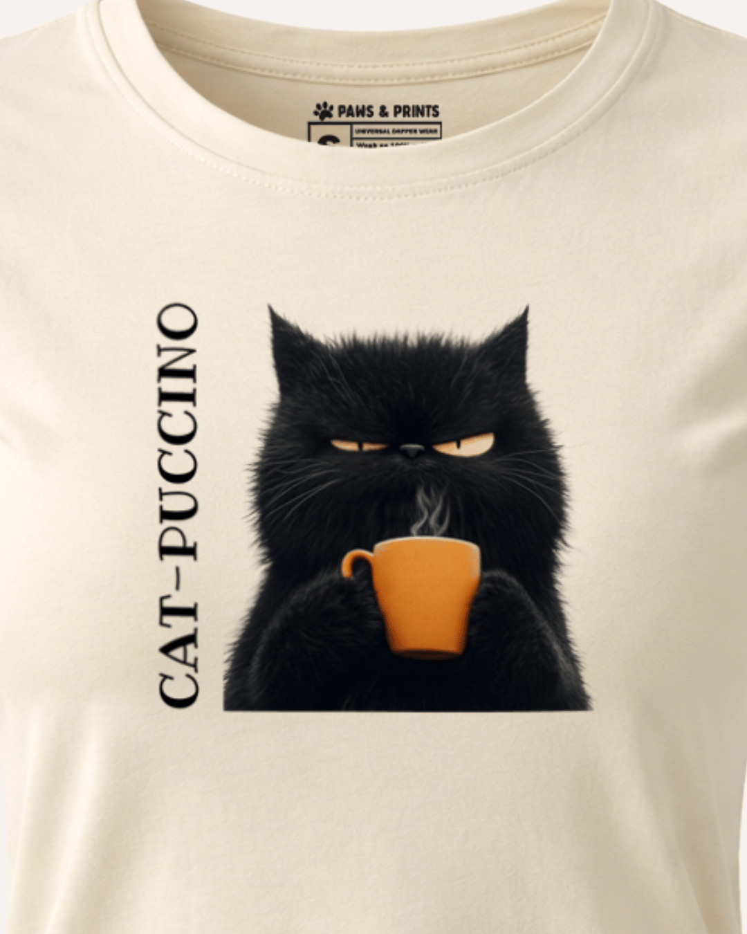 Camiseta Mujer | Catpuccino Mood | Slim Fit