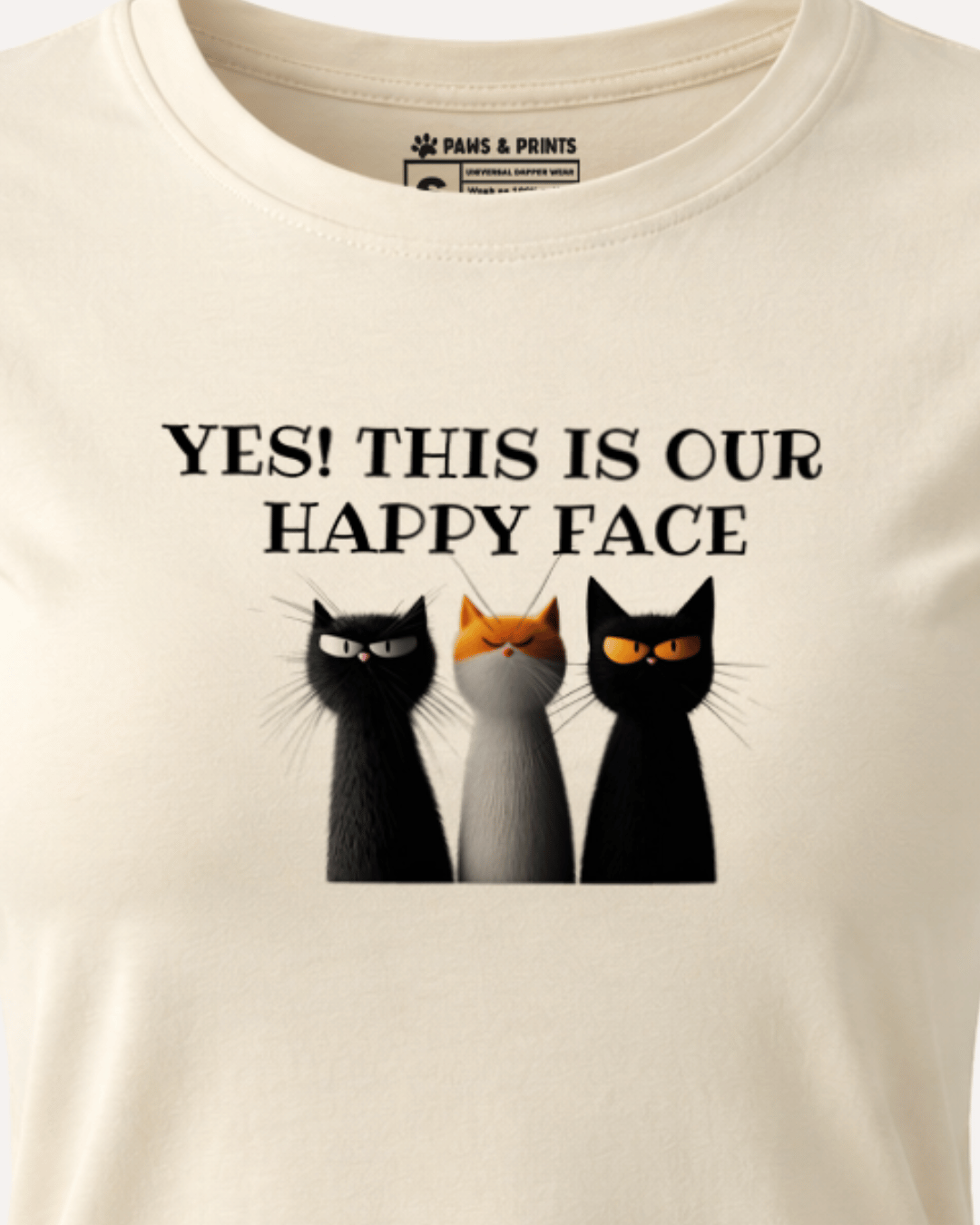 Camiseta Mujer | Happy Face Club | Slim Fit