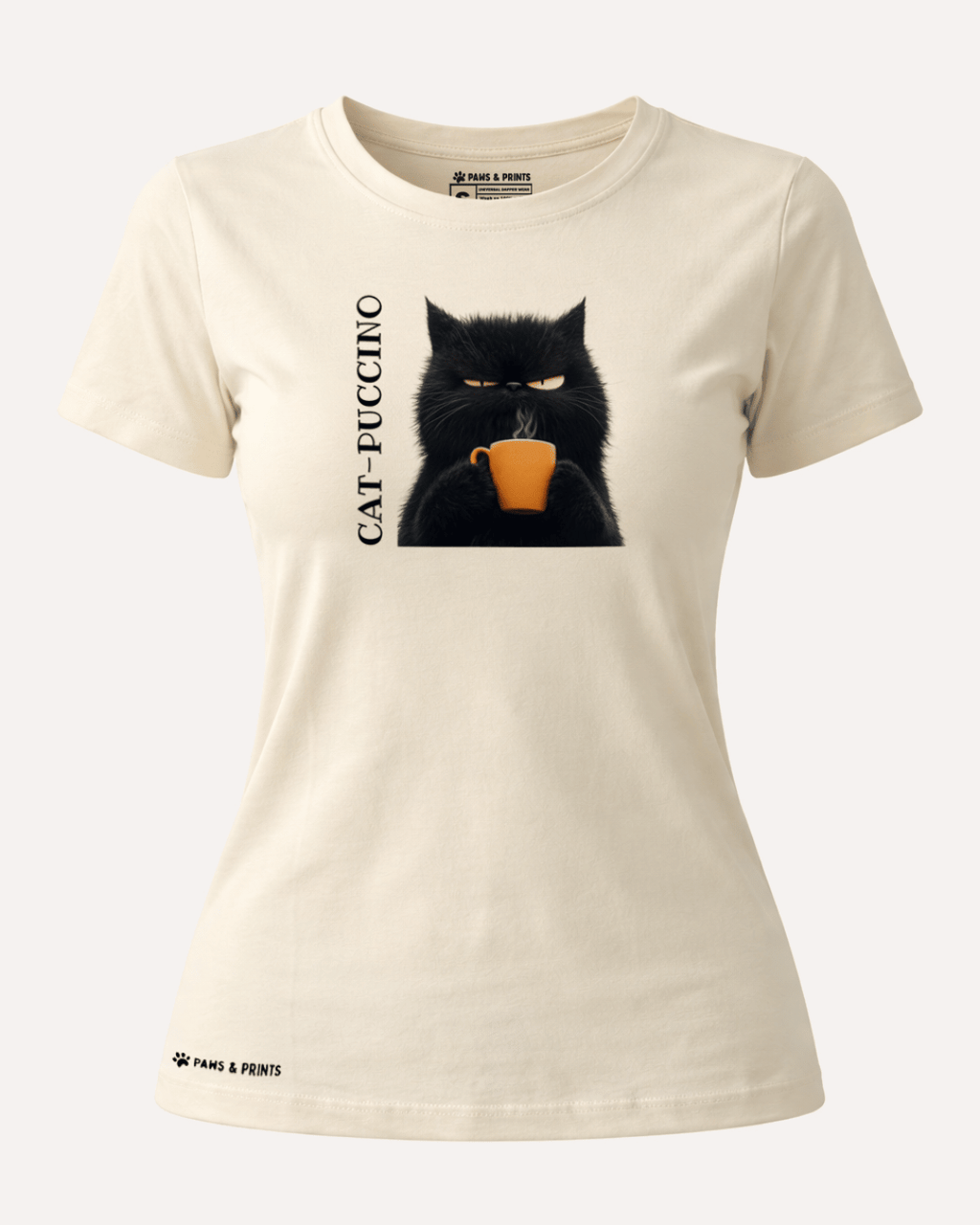 Camiseta Mujer | Catpuccino Mood | Slim Fit