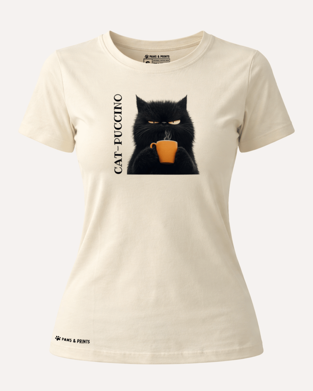 Camiseta Mujer | Catpuccino Mood | Slim Fit