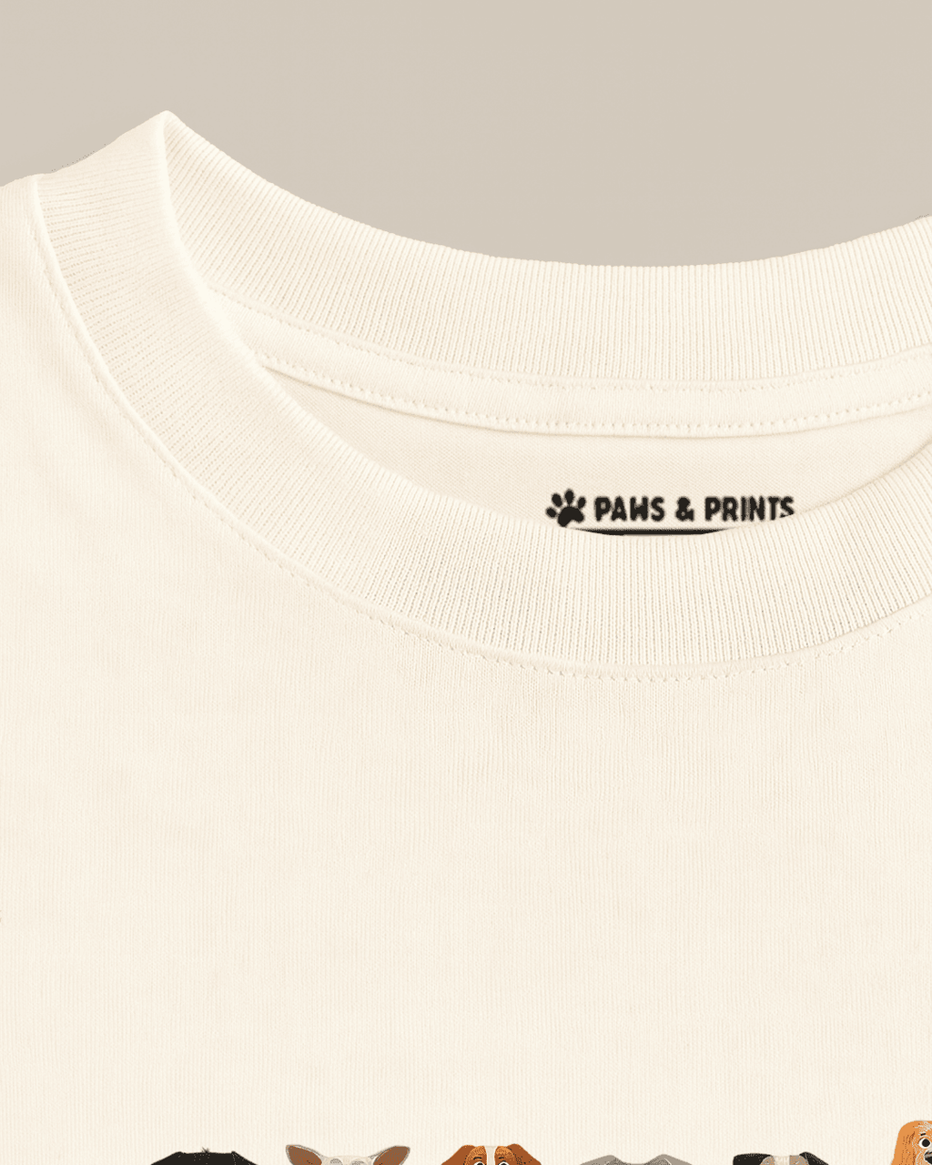 Camiseta Mujer | Fila de Perros | Regular Fit