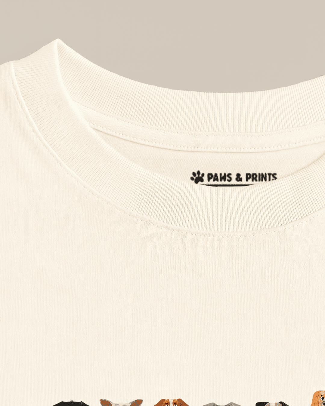 Camiseta Mujer | Fila de Perros | Regular Fit